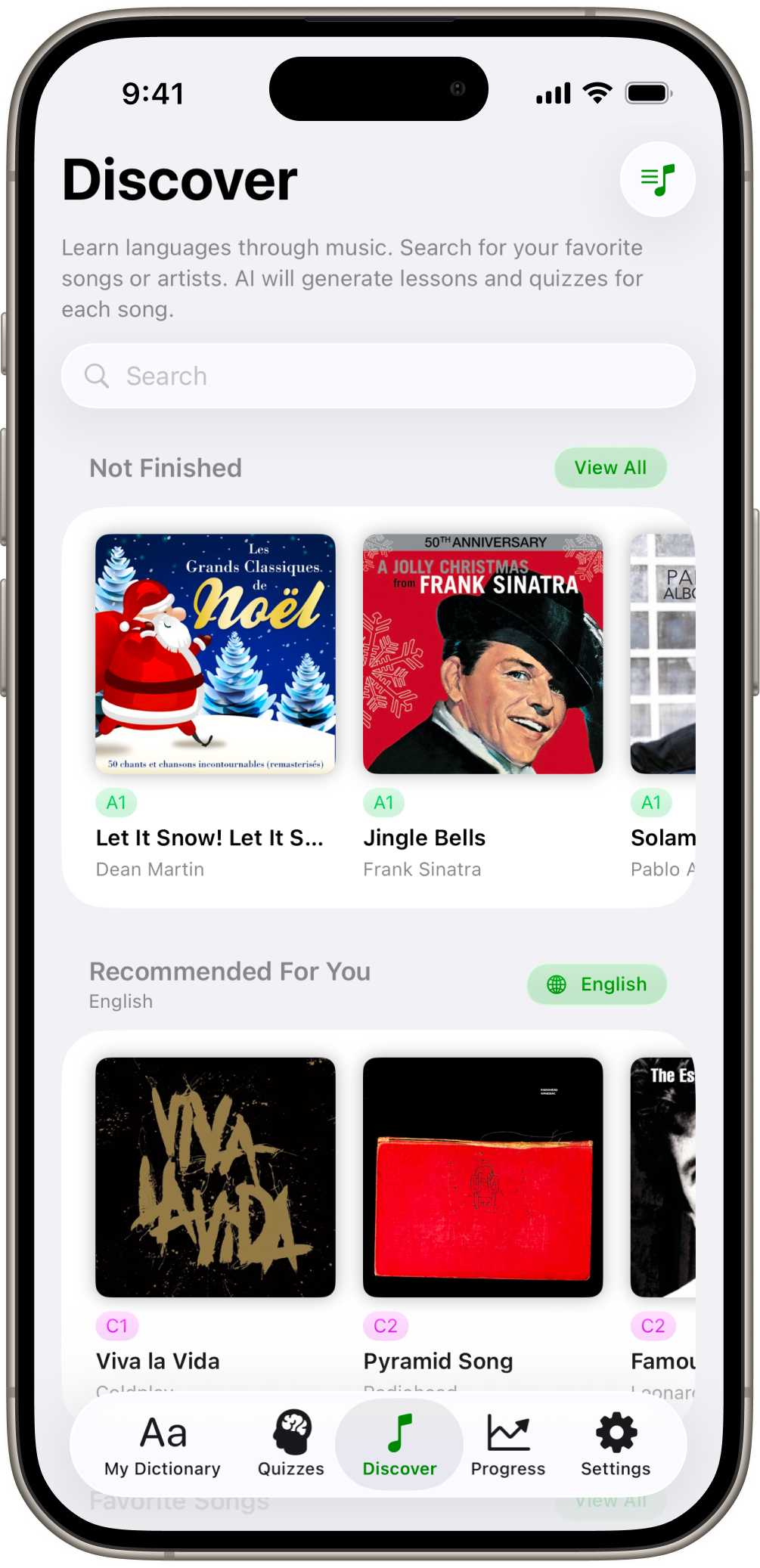 Find New Words and Phrases from Your Favorite Songs
