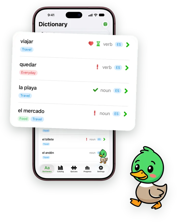 Your word list with tags